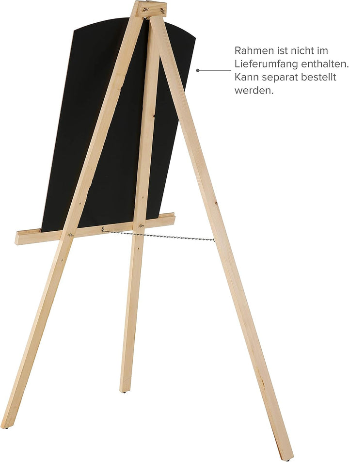 Holz-Staffelei Basic aus Kiefernholz 159 cm Gesamthöhe Künstler Staffelei höhenverstellbar
