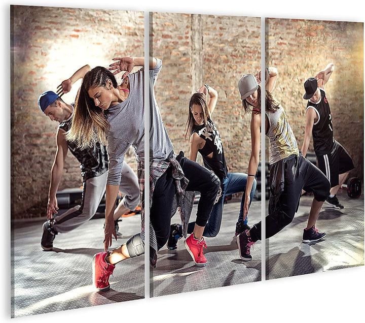 islandburner Bild auf Leinwand Break Dance Gruppe Tanz Unterricht Bilder Wandbilder Poster Leinwand