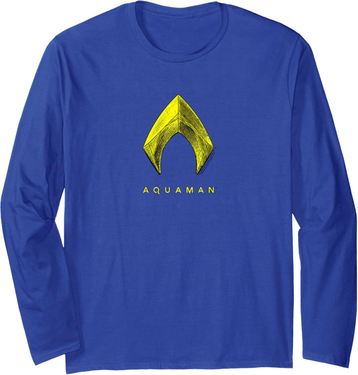 Aquaman Movie Logo Small Langarmshirt