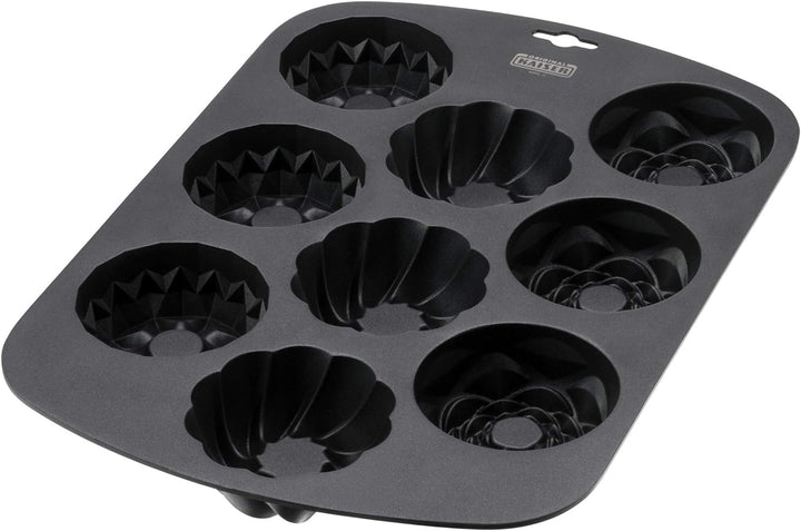 Original Kaiser Inspiration Gugelhupf Muffinform für 9 Muffins, 3 Gugelhupf Designs, Muffin Backblec