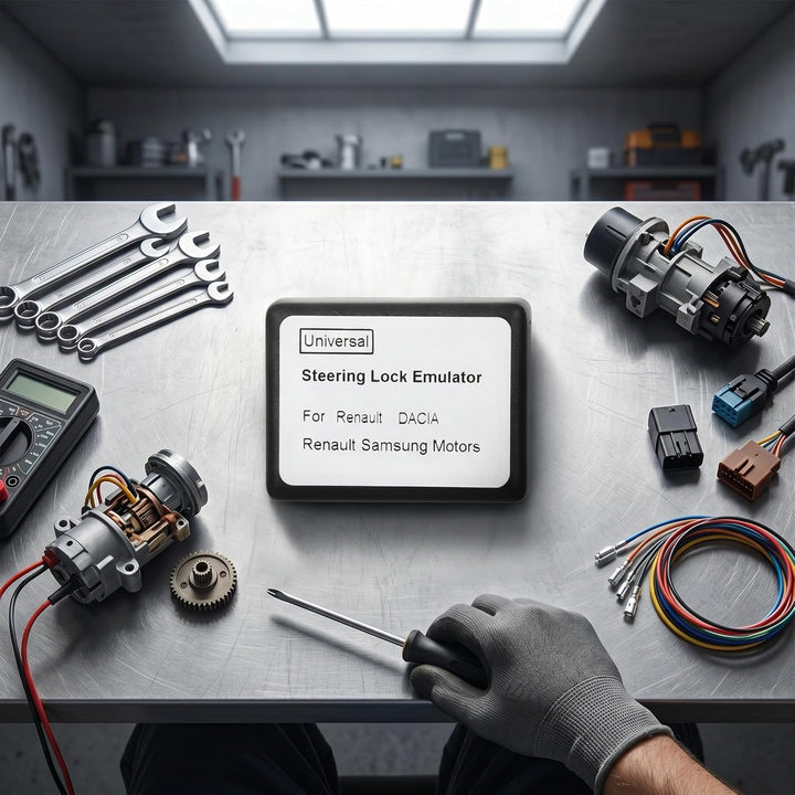 Aramox Universal Steering Lock Emulator ESL ELV Simulator Lenkradsäulenschloss Kompatibel mit Megane