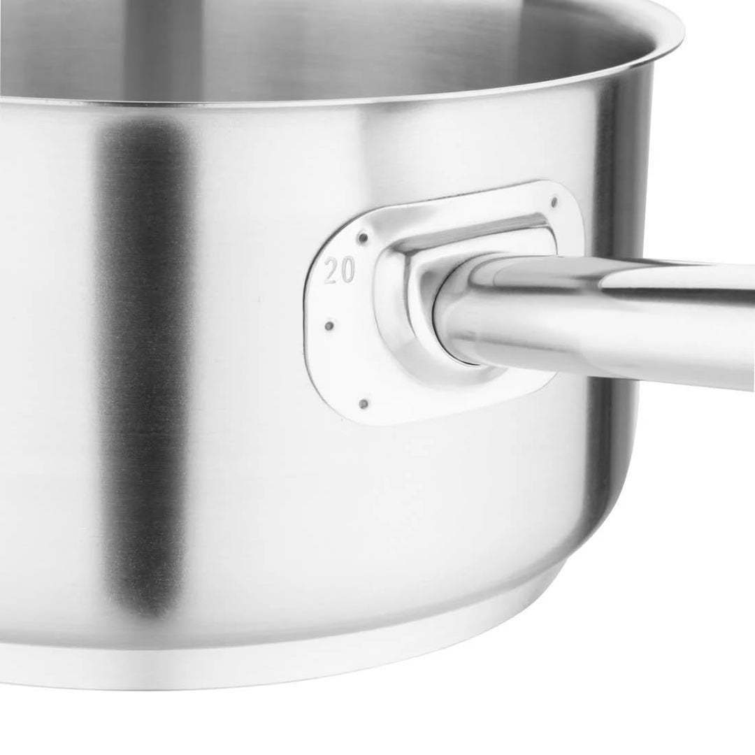Vogue M944 Vogue Stielkasserolle, Edelstahl, 3 l 100(d)mm x 200mm/8"(dia)., 100(d)mm x 200mm/8"(dia)
