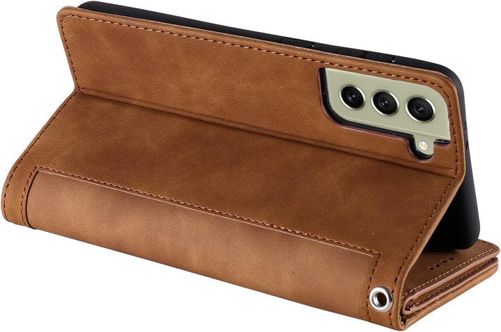 Handyhülle für Samsung Galaxy S21 FE hülle Klappbar Handytasche Schutzhülle Klapphülle mit Ständer K