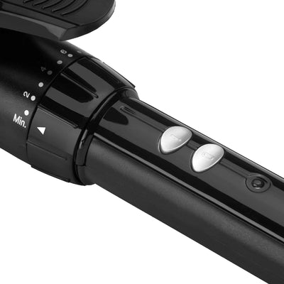 BaByliss 32mm Lockenstab mit Klammer mit grossem Durchmesser für natürliche, lose Locken, Schwarz 32