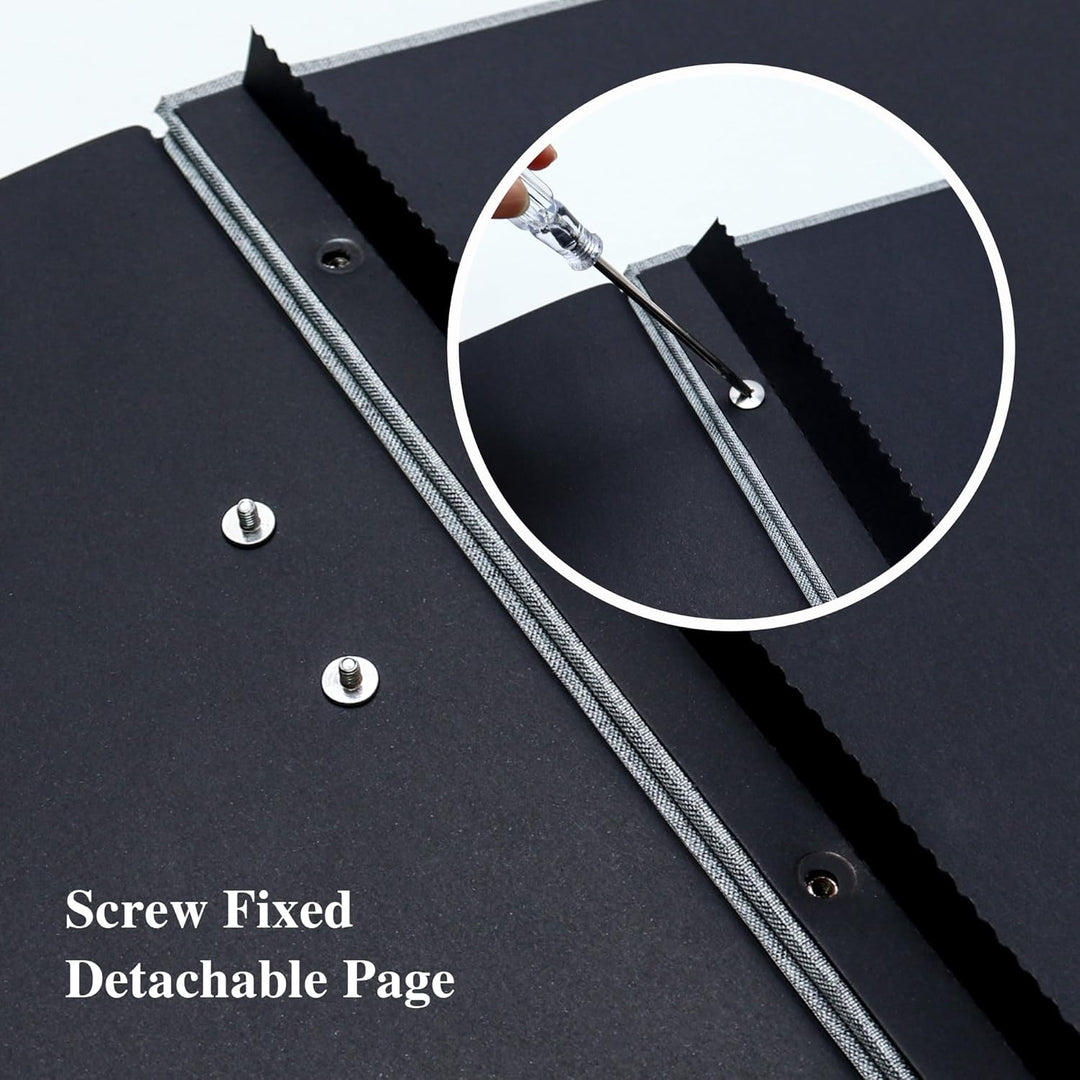 Yopih Selbstklebende 120 Seiten Fotoalbum DIY Fotoalben 10X15 Erinnerungen Fotoalben Leinen Cover Ho