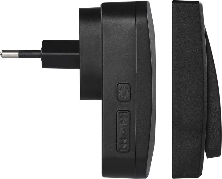 EMOS batterielose Funkklingel/Türklingel Set, 36 Melodien, 180m Reichweite, 4 Lautstärken bis 90 dB,