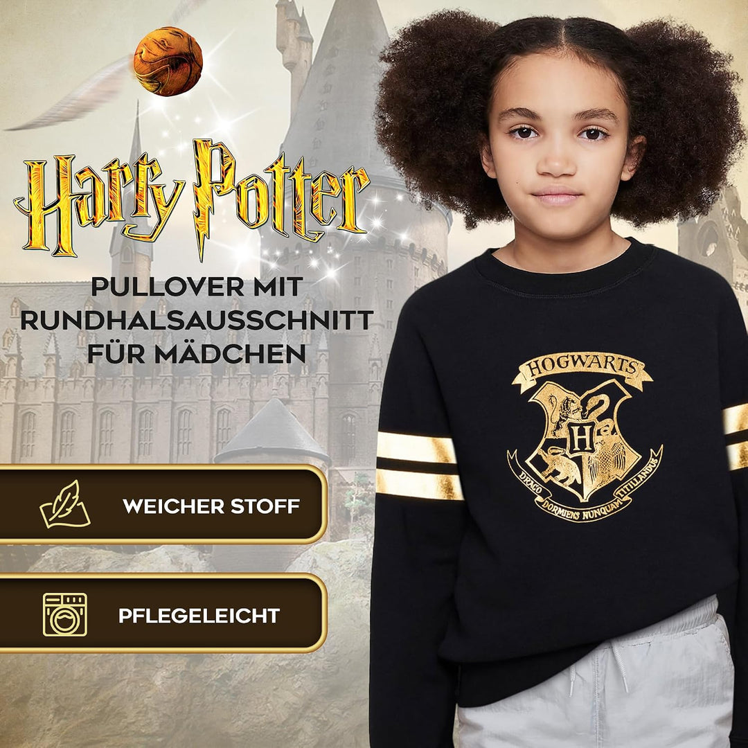 Harry Potter Mädchen Sweatshirt, Weicher und Bequemer Hogwarts Pullover - Geschenke für Mädchen Schw