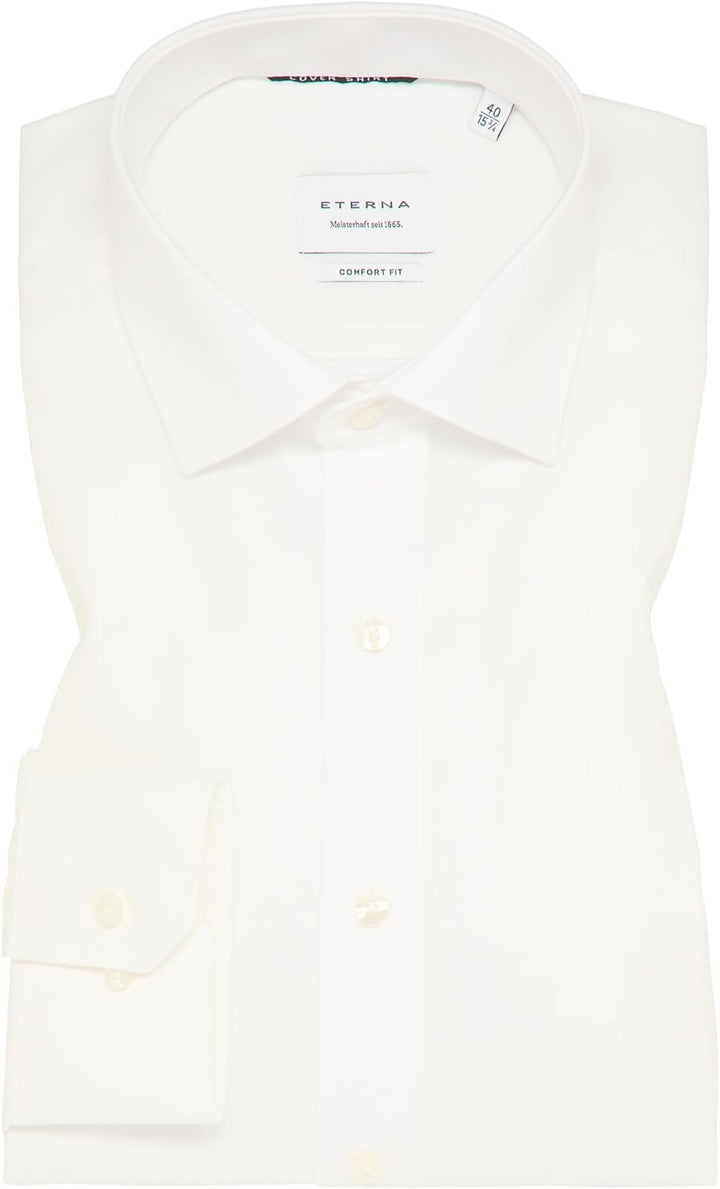 ETERNA Herren Cover Shirt Comfort FIT 40 Kragen / 67 Ärmel Beige, 40 Kragen / 67 Ärmel Beige