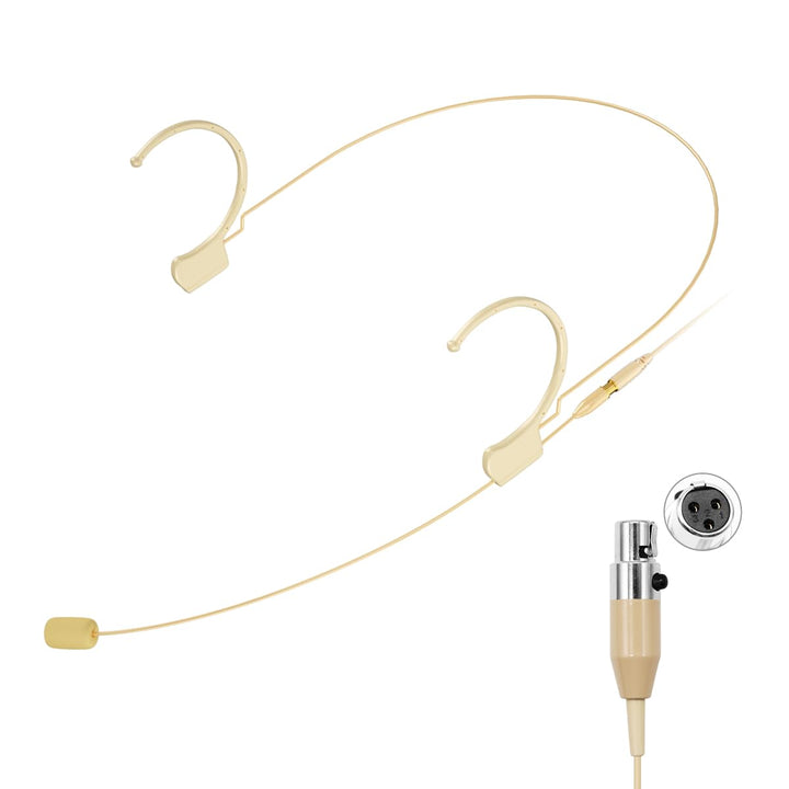 KIMAFUN Headset Mikrofon Professionelles Ohrhörer-Kondensatormikrofon zum Über-Ohr-Hängen, Kompatibe