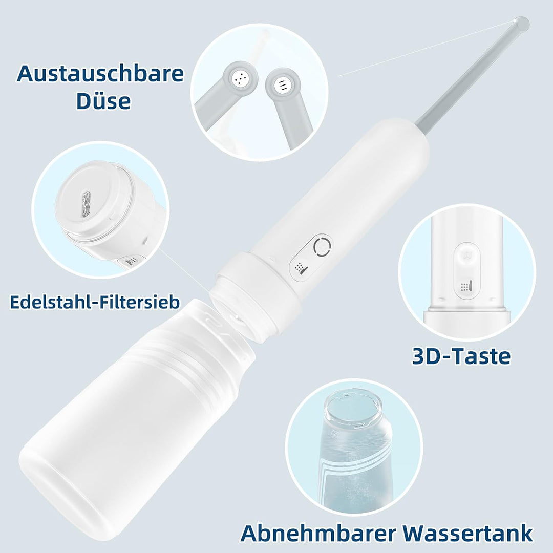Tragbares Reise-Bidet 400ml – IPX7 wasserdicht, 3 Druckstufen, elektrischer Dauerstrahl – für Campin