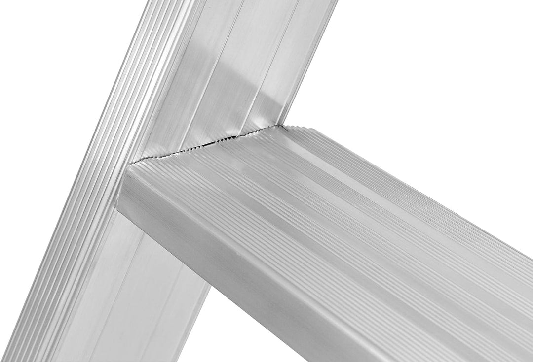 Hymer Klapptritt mit 2x4 Stufen (beidseitig begehbar, Standhöhe 45 cm, verstärkte Stufen, Spreizsich