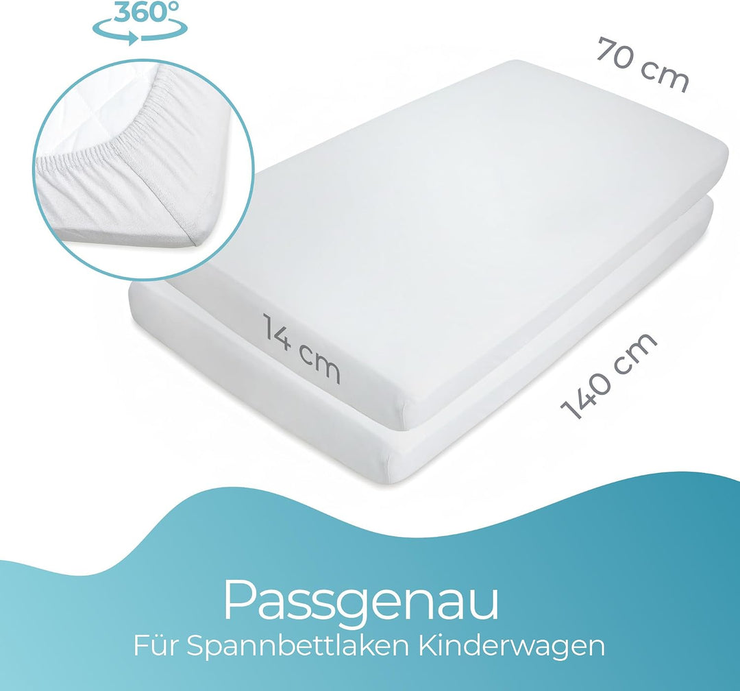 Spannbettlaken 70x140 aus 100% komplett natürlicher Bio-Baumwolle bettlaken 70 x 140 Baby in Grauer