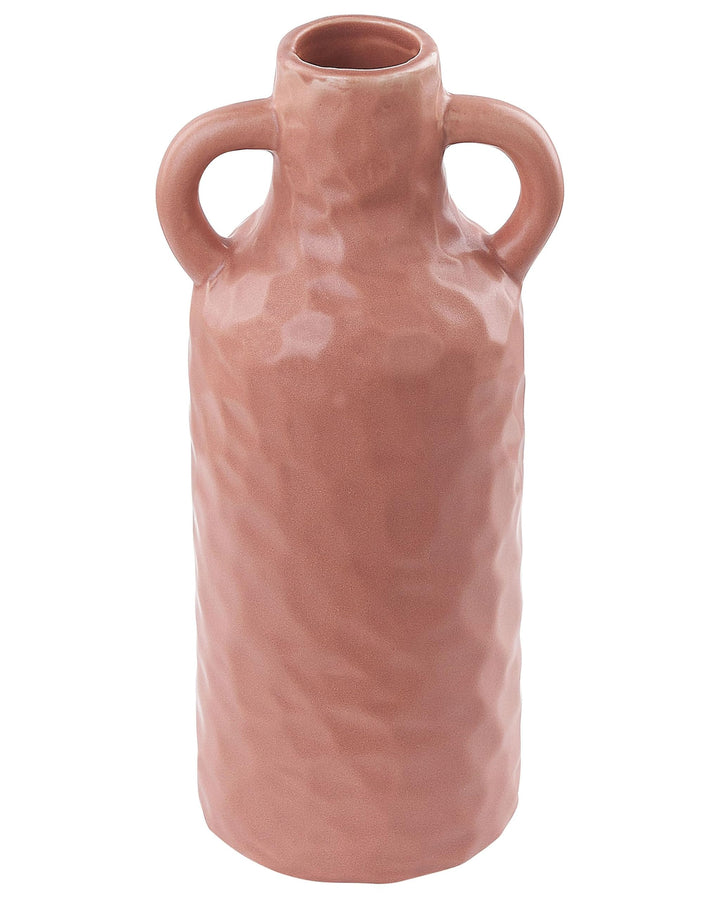 Dekorative Blumenvase Keramik Wohnzubehör 24 cm Rosa Drama