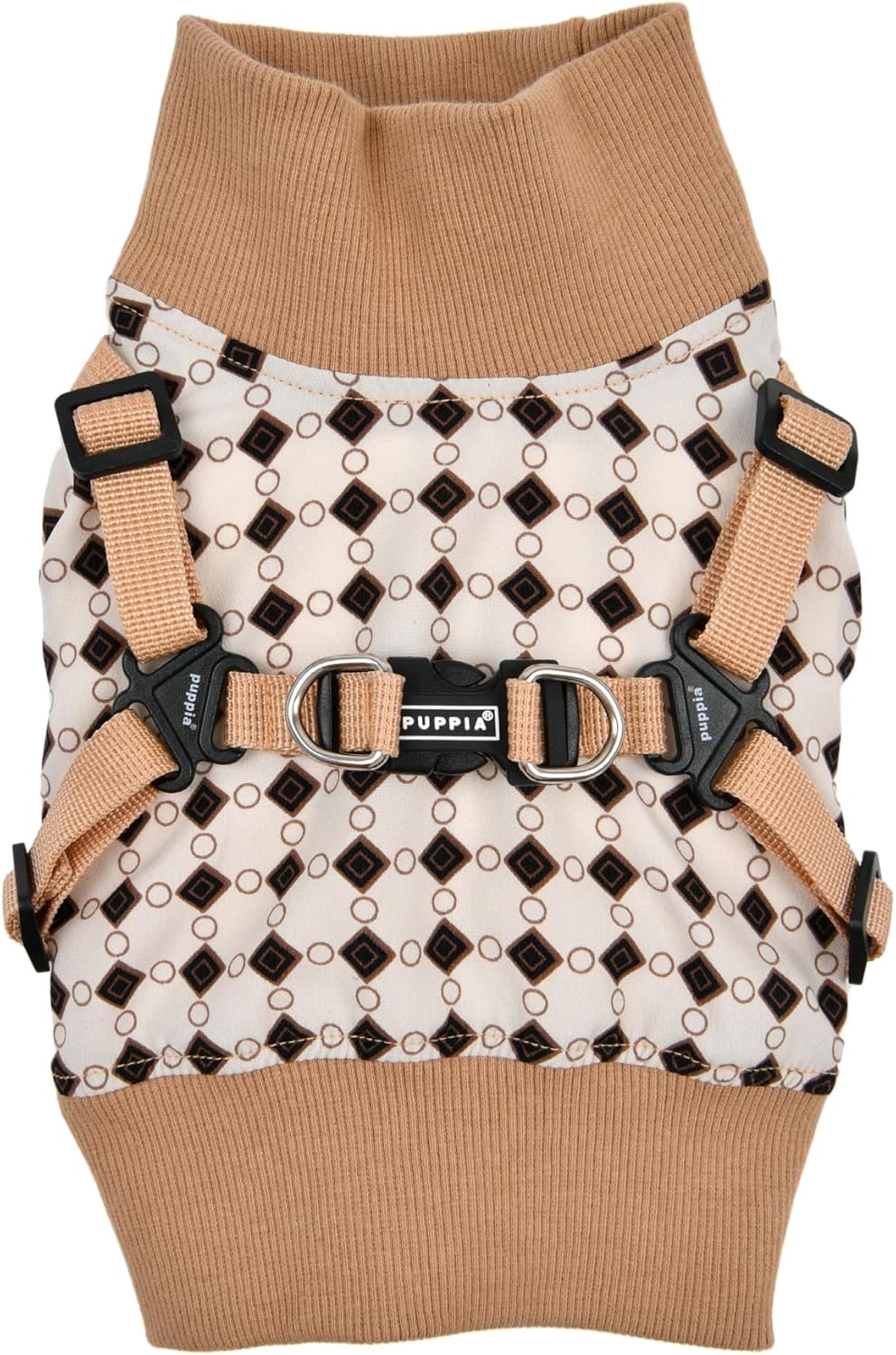Puppia Jace Jacket Hundegeschirr Pullover Warm Winter Rautenmuster für kleine und mittelgrosse Hunde