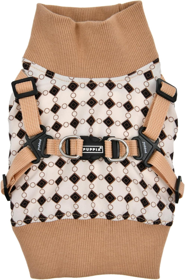 Puppia Jace Jacket Hundegeschirr Pullover Warm Winter Rautenmuster für kleine und mittelgrosse Hunde
