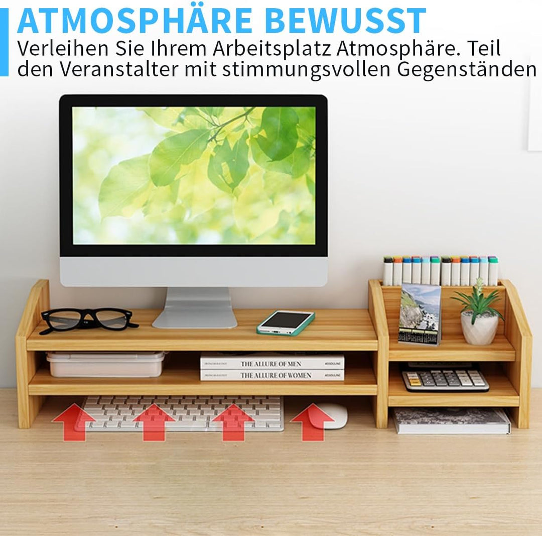 Fleau Monitorerhöhung – Laptopständer – Bildschirmerhöhung – Schreibtisch-Organizer – Bildschirmerhö