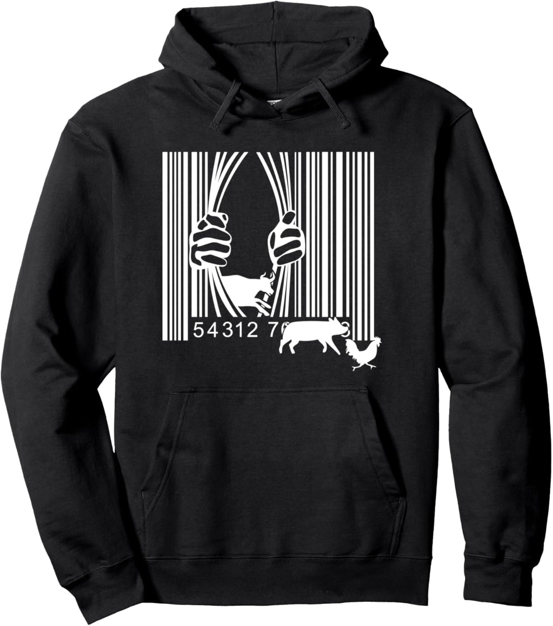 Tierschützer Barcode Tierschutz Aktivist Tierschützerin Pullover Hoodie
