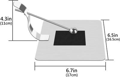 Linkidea 6,7 x 6,5 Zoll Serviettenhalter für Tische, Serviettenhalter für Küche, modernes Edelstahl-