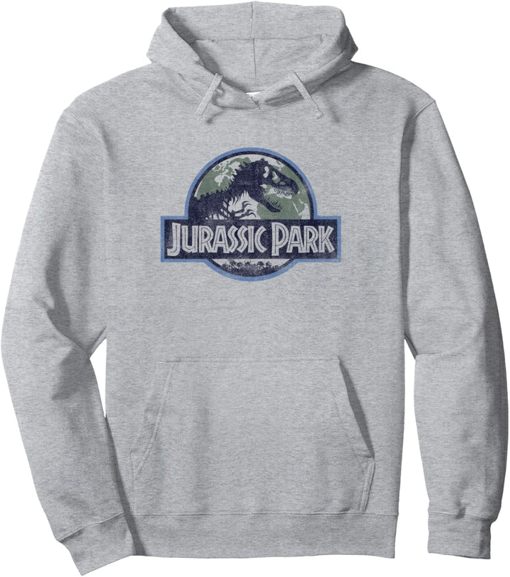 Jurassic Park Classic Retro Earthy Logo Pullover Hoodie