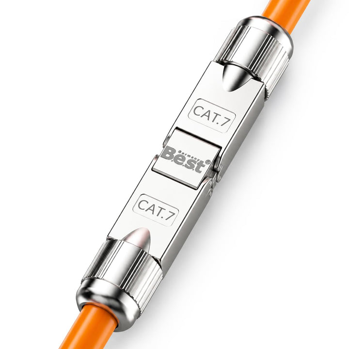 Germany B.e.s.t 6x CAT 7 Netzwerkverbinder werkzeuglos STP Kupplung feldkonfektionierbar für Etherne