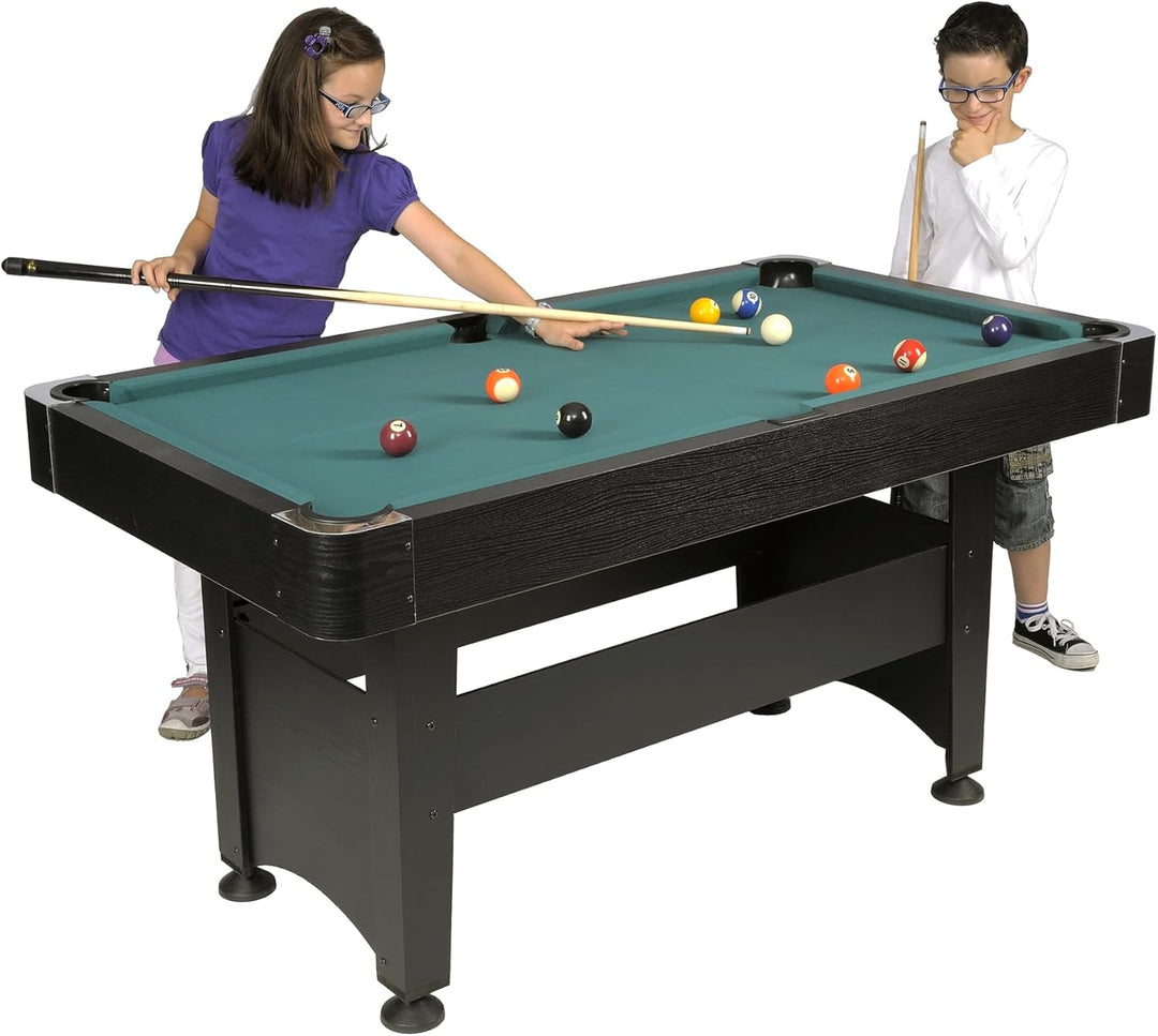 Winsport Billard Queue für Kinder, Junior Poolball, 125cm, kurzer Queue, Short cue, 2-teilig, 13 mm
