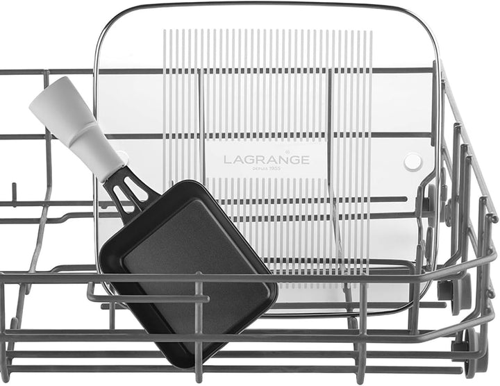 LAGRANGE Raclette-Gerät für 6 Personen, 750 W, Glasplatten, abnehmbare obere Platte für einfache Rei