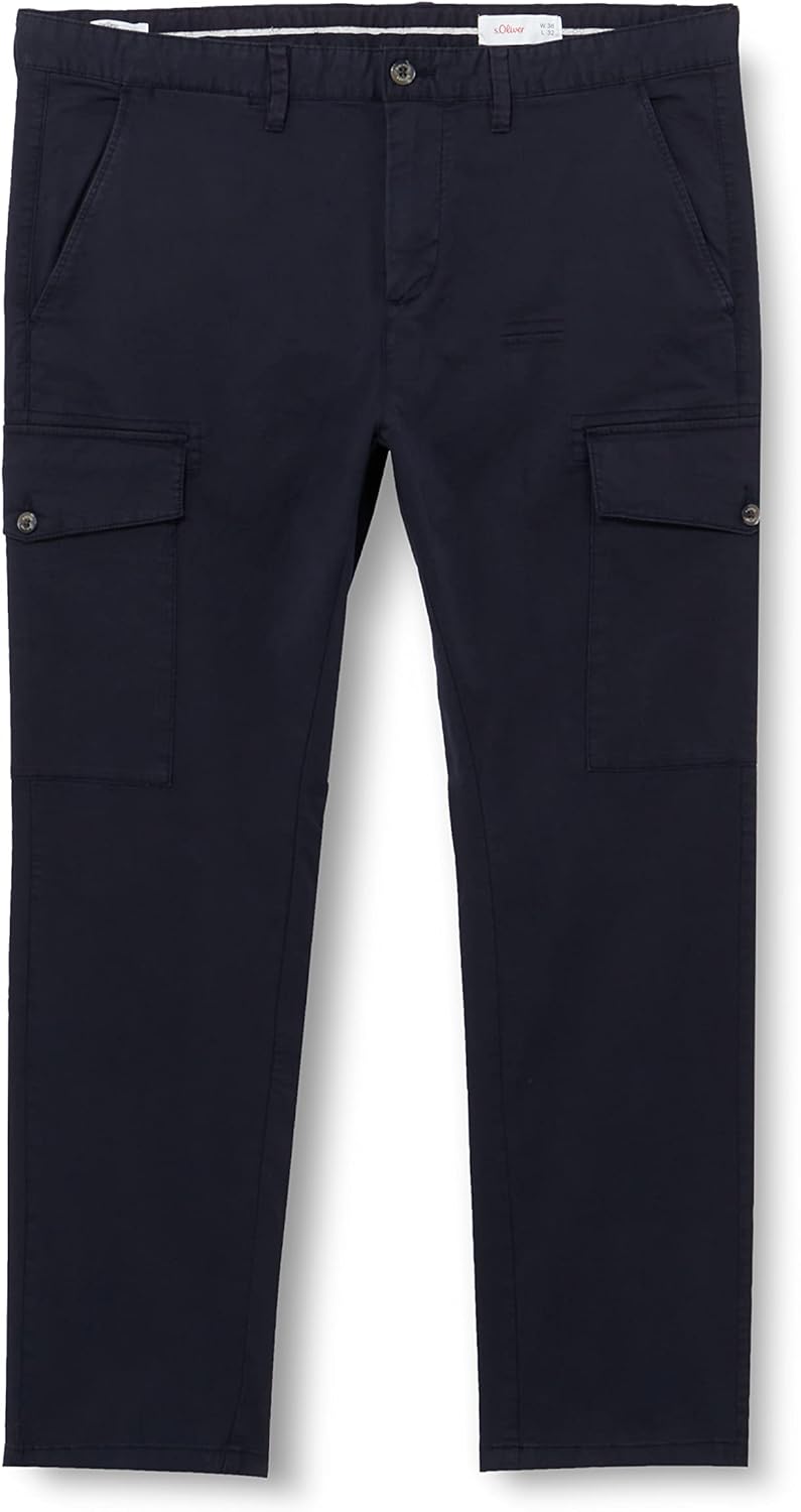 s.Oliver Herren Hose lang 40W / 32L Blau 5959, 40W / 32L Blau 5959