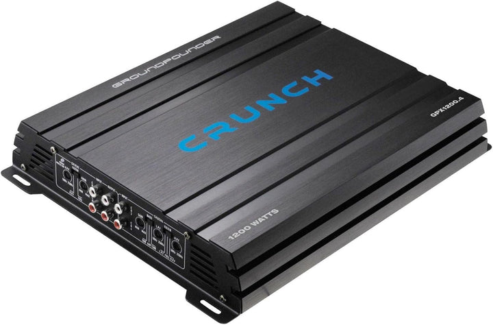 Crunch CBP 1000F | Flacher Subwoofer + 4-Kanal-Verstärker + kompletter Kabelsatz