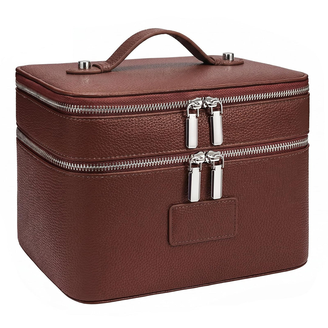 Kosmetiktasche,Kulturtasche Damen,Make up Tasche Mit Grossem Fassungsvermögen und Zwei Ebenen,Reise-