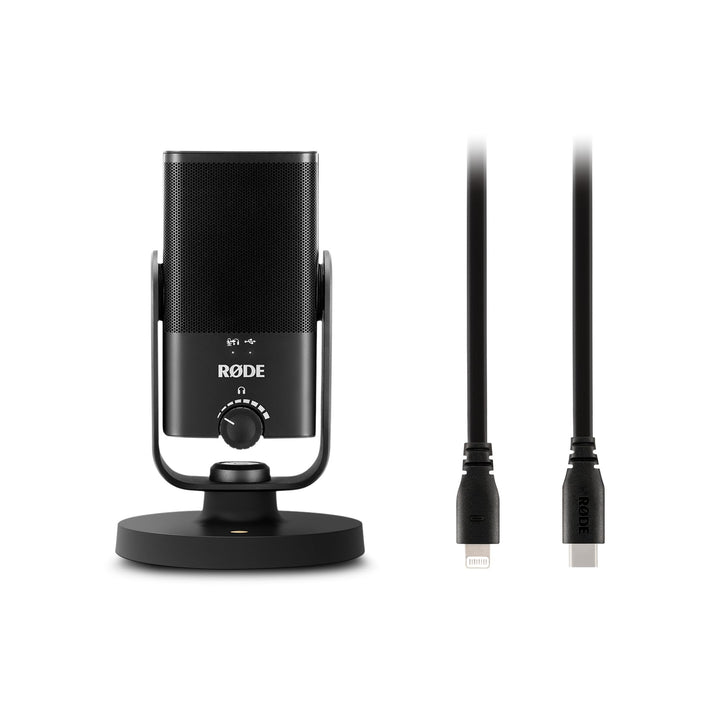 RØDE NT-USB Mini-Kondensatormikrofon in Studioqualität + SC19 USB-C-Lichtkabel (1,5m - iOS-kompatibe