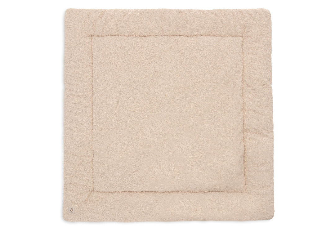 Jollein Krabbeldecke für Baby - Boucle, Naturel - 100% Polyester - Laufgittereinlage - 100x100 cm -