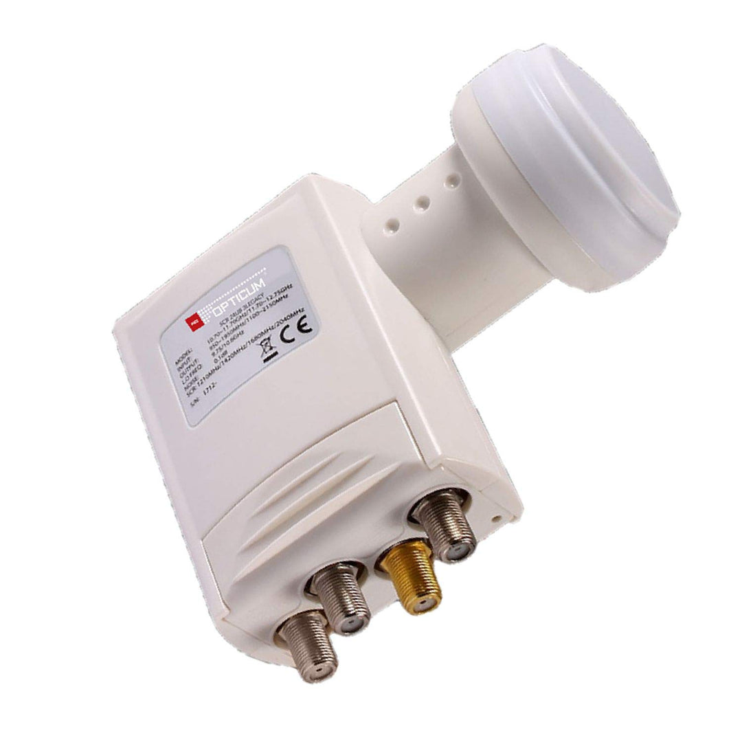 RED OPTICUM SCR 24-UB 3 Legacy LNB Unicable - Sat CR LNB mit 24 Userbändern und 3 Legacy Ausgängen z