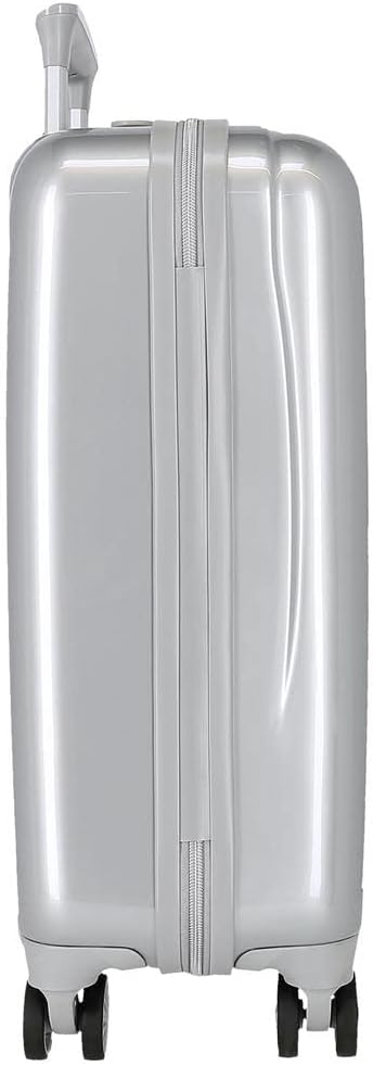 Disney Mickey 100 Grauer Kabinenkoffer 37 x 55 x 20 cm starres ABS-Seitenkombinationsschloss 34 l 2