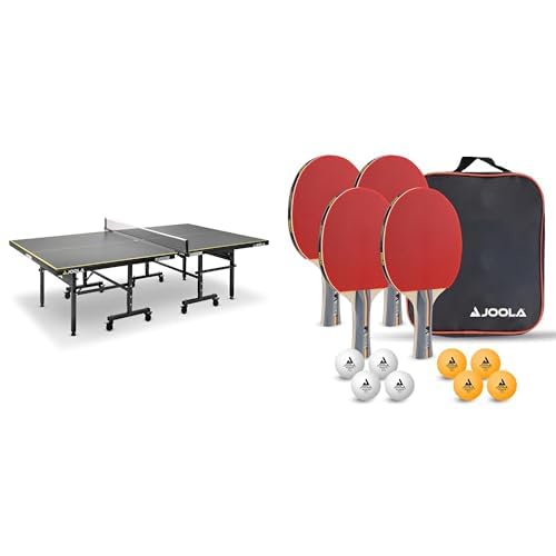 JOOLA Tischtennisplatte Inside - Tischtennistisch Indoor, klappbar, robust, platzsparend - Schneller