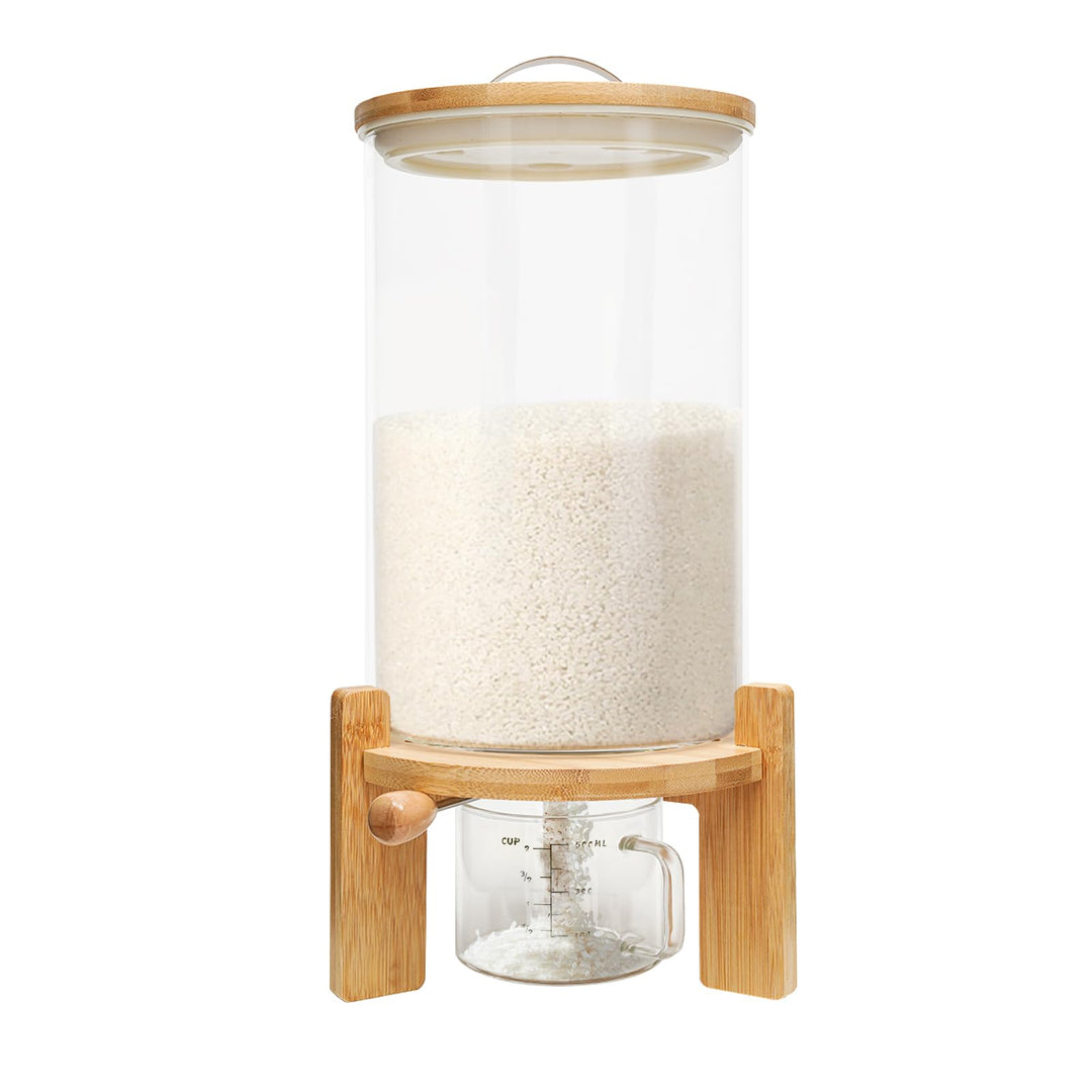 7,5L Müslispender Reisbehälter 20x30CM Reisspender Vorratstank Grosse Cereal Dispenser mit Messbeche