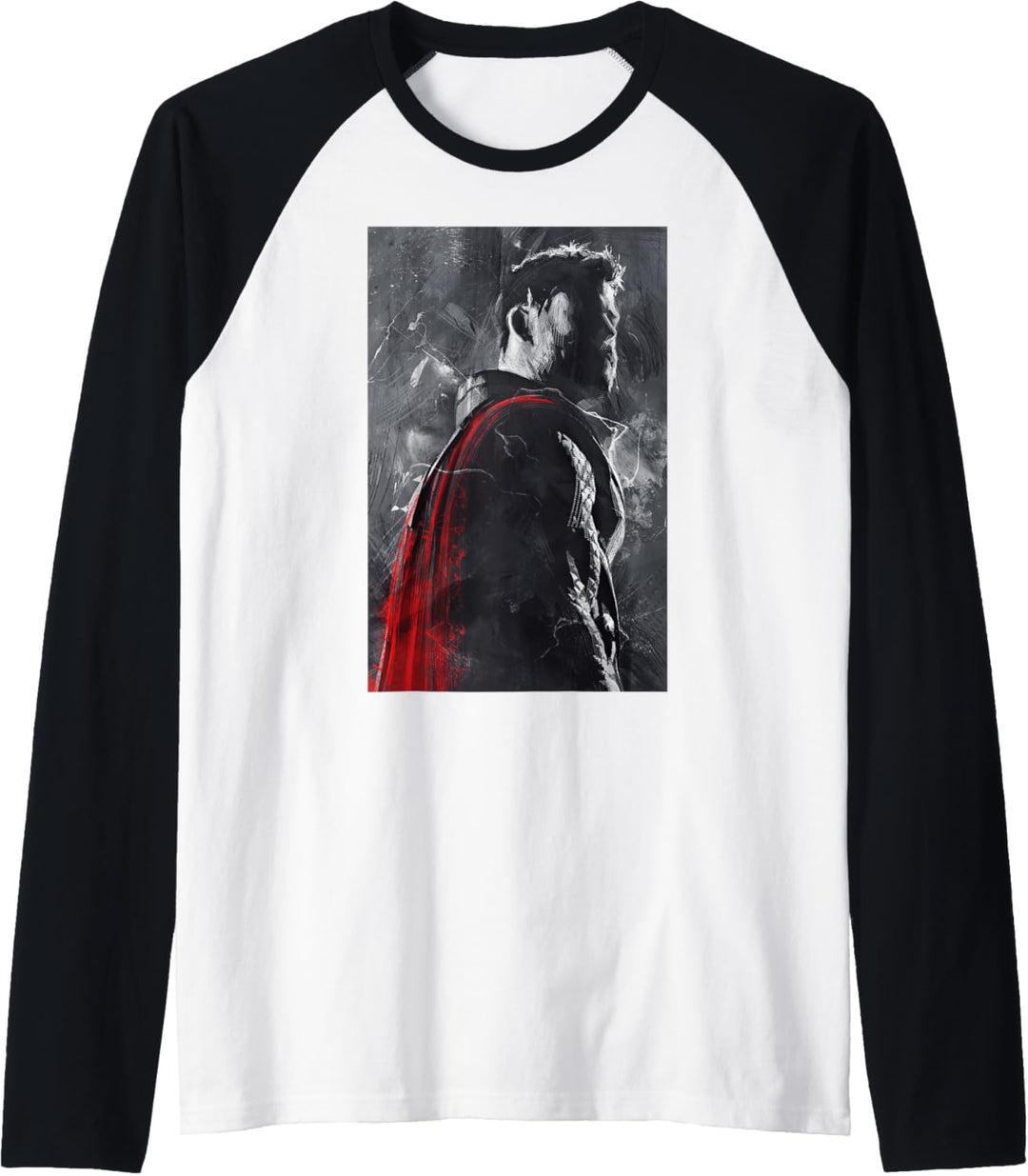 Marvel Avengers Thor Red Painted Portrait Raglan