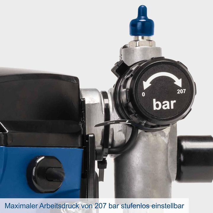 Scheppach ACS3000 Airless Farbsprühsystem 750W max. 207bar 7,6m Radius Durchflussmenge 1,1L/min, Mal