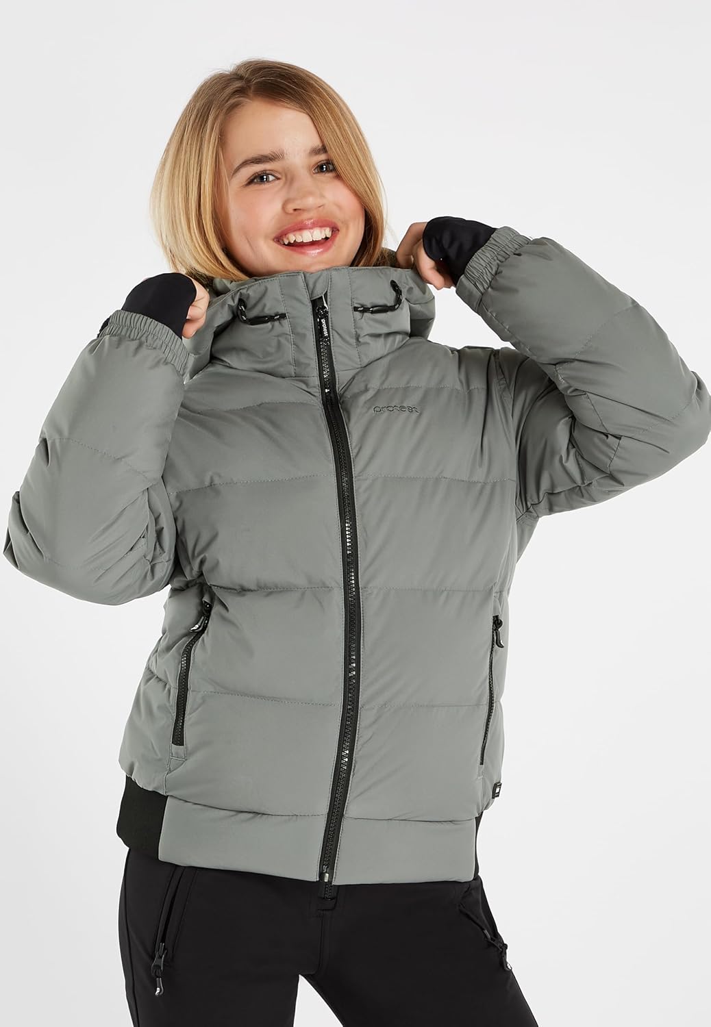 Protest Mädchen Ski- Und Snowboardjacke PRTELIN JR 128 Mistygreen, 128 Mistygreen