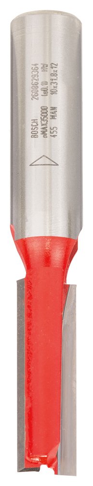 Bosch Professional Nutfräser (für Holz, Schaft 12mm, Ø10mm, Arbeitslänge 31,8mm, Gesamtlänge 76mm) D