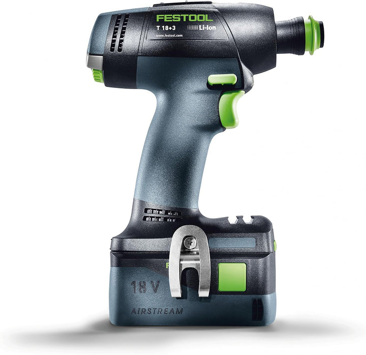 Festool Taladro atornillador a batería T 18+3 HPC 4,0 I-Set, T 18+3 HPC 4,0 I-Set