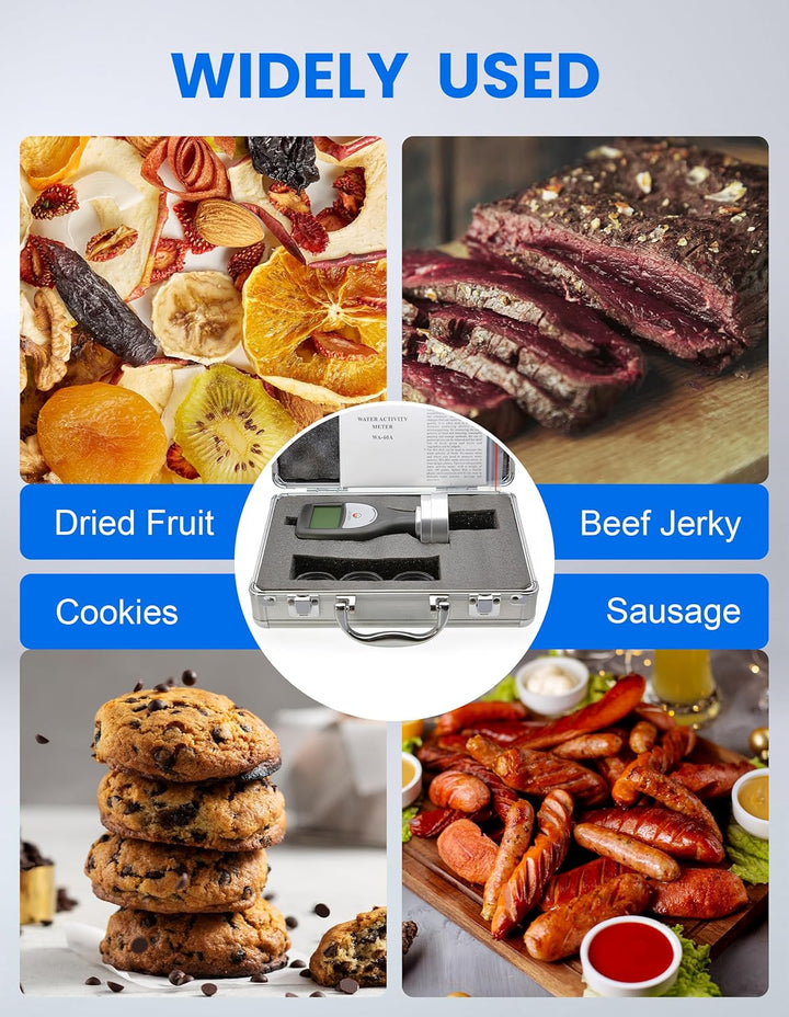 AMTAST Wasser-Aktivitäts-Messgerät Smart Food Wasser-Aktivitäts-Tester für Lebensmittel Jerky getroc