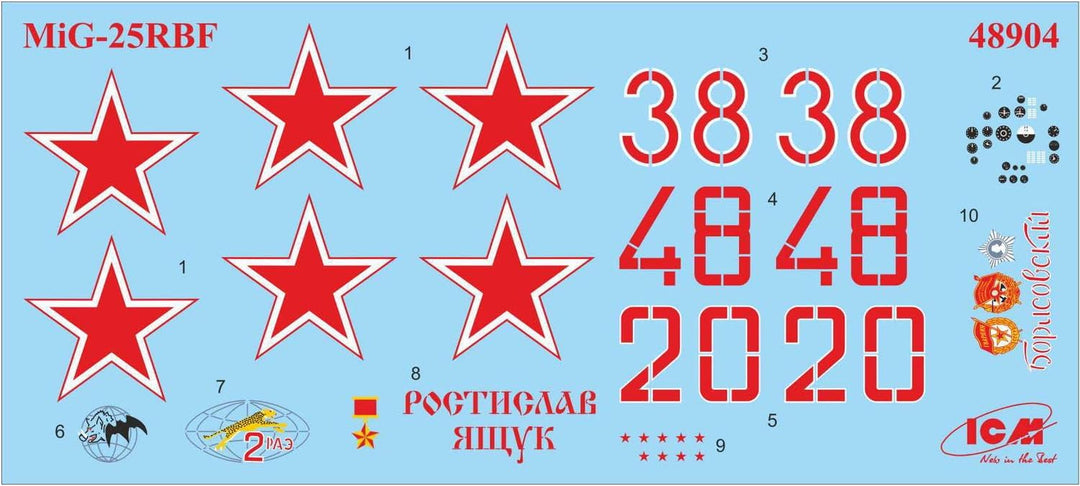 ICM 48904 Modellbausatz MiG-25 RBF, Soviet Reconnaissance Plane, Schwarz