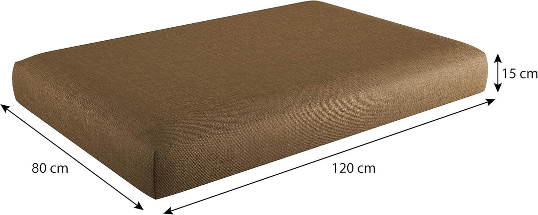 sunnypillow Palettenkissen für Gartenmöbel - Sitzkissen 120x80x15 cm - Palettenauflage für Palettens