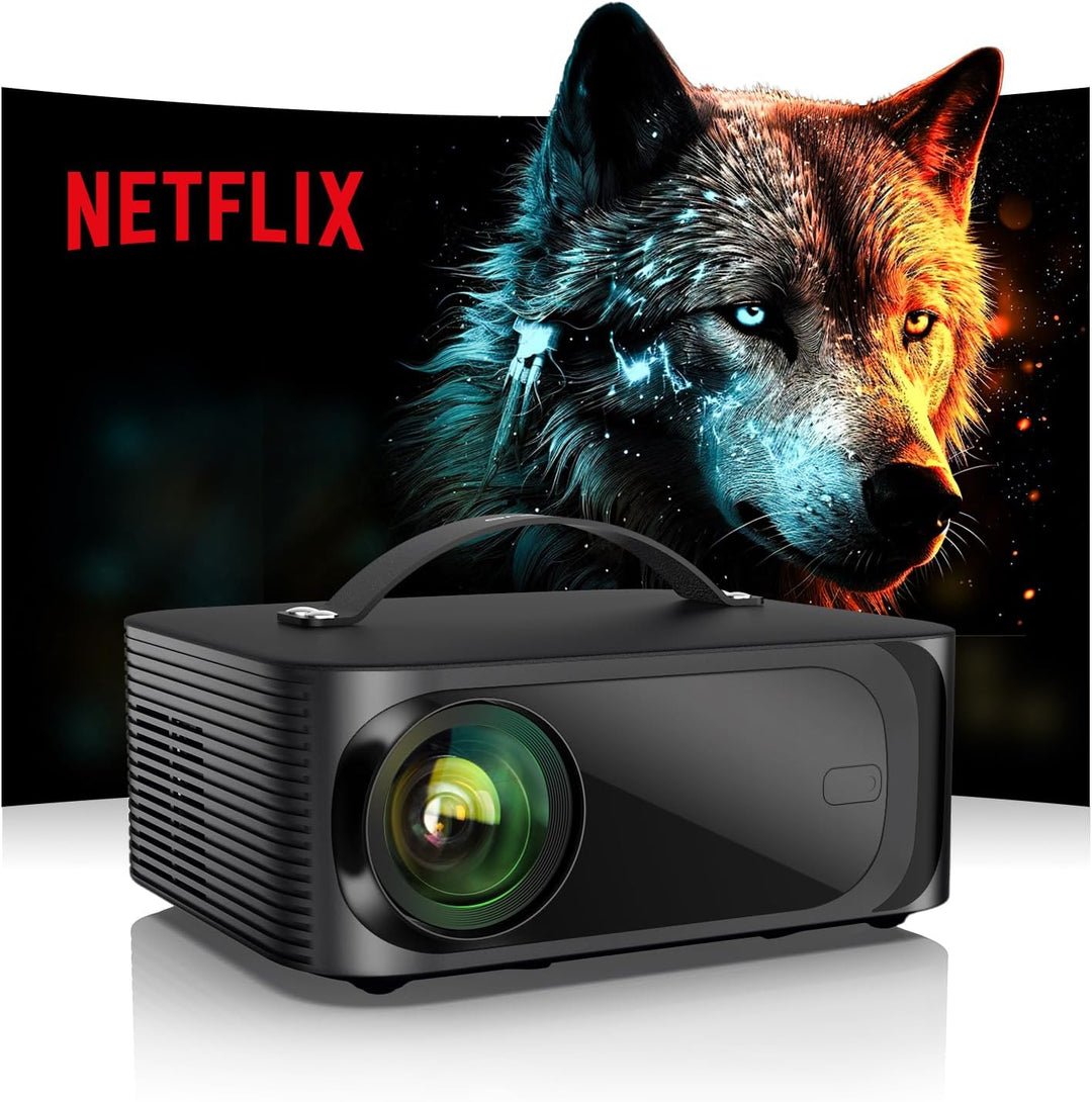 Beamer-4K Passend für Netflix Dolby Audio ONOAYO 1500ANSI HDR10+ HDMI eARC Smart Beamer Heimkino, 10