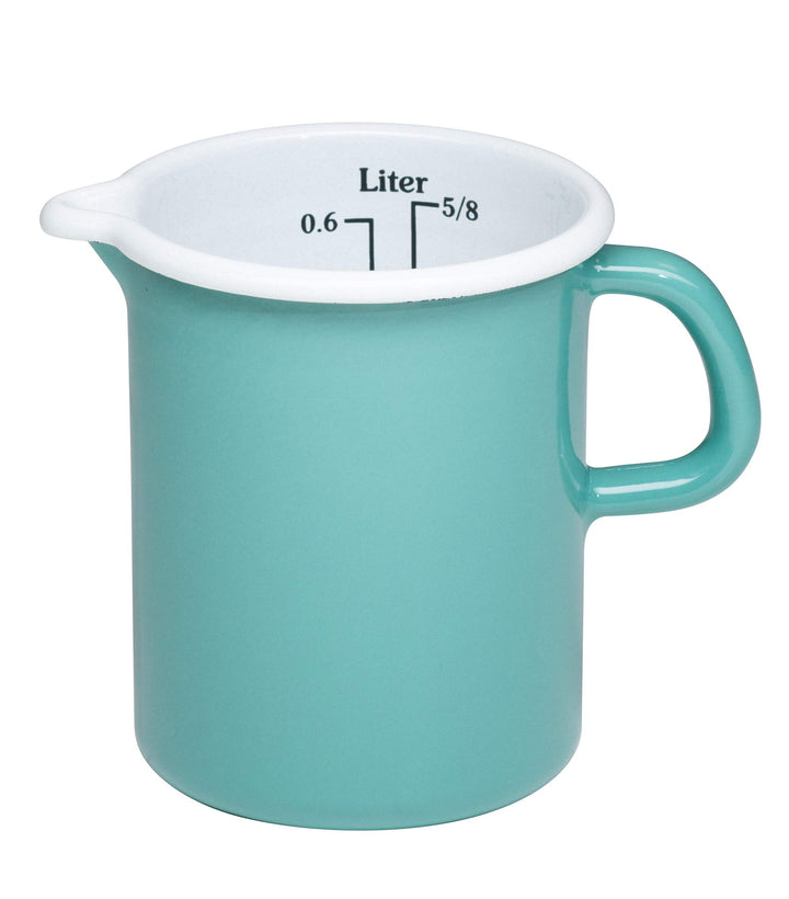 Riess, 0337-110, Küchenmass 9cm,Inhalt 0,5 Liter, Sonderedition Nature Green, MEDIUM, emailierter St