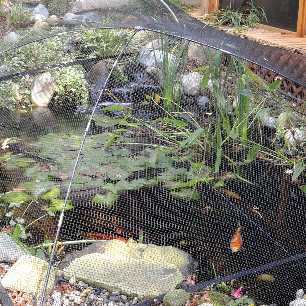 15x15M Teichnetz Feinmaschig (25x25mm), UV beständig, Robust Gewebe Vogelnetz, Vogelschutznetz, Katz