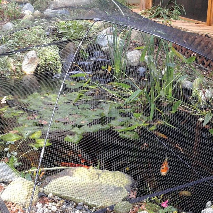 3x9M Teichnetz Feinmaschig (12x12mm), UV beständig, Robust Gewebe Vogelnetz, Vogelschutznetz, Katzen