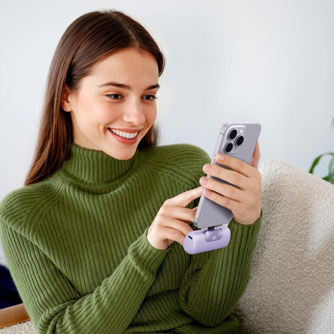 iWALK Powerbank 5500mAh Mini USB C Power Bank 22.5W Fast Charging Powerbank Klein Leicht Kompakte Ex
