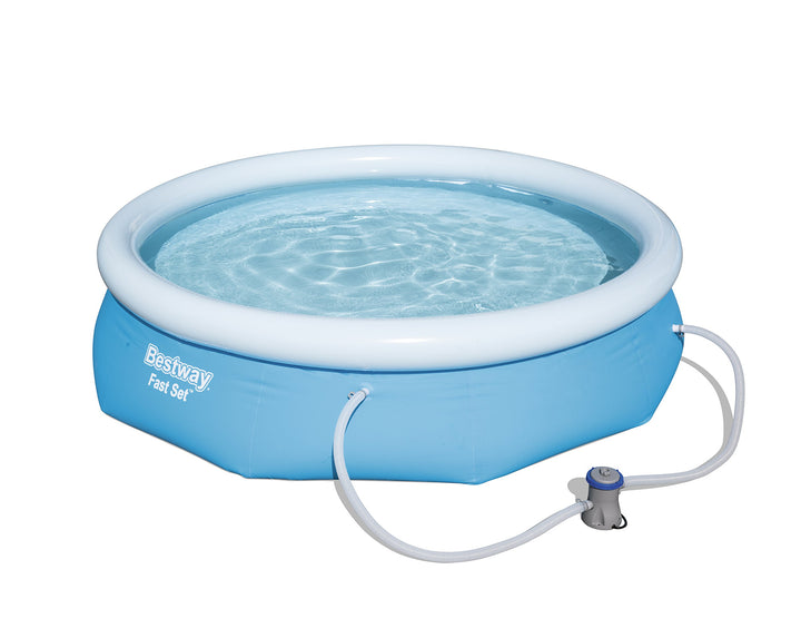 Bestway Fast Set Pool mit Filterpumpe, 305 x 76 cm, blau 305x76 cm Blau Single, 305x76 cm Blau Singl