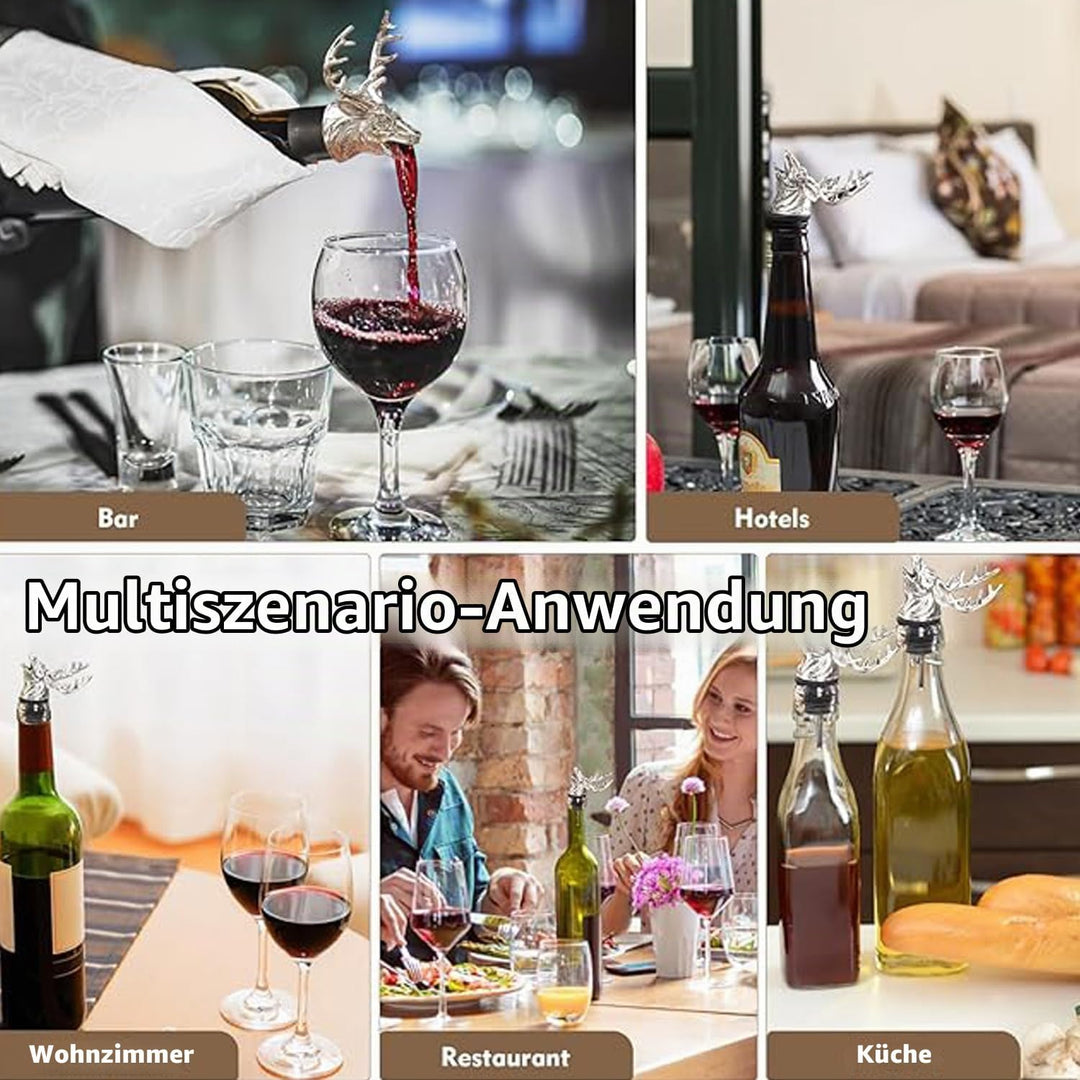 2 Stücke Ausgiesser Für Flaschen Wein, Ausgiesser Spirituosen, Weinverschlüsse Metall, Für Weinflasc